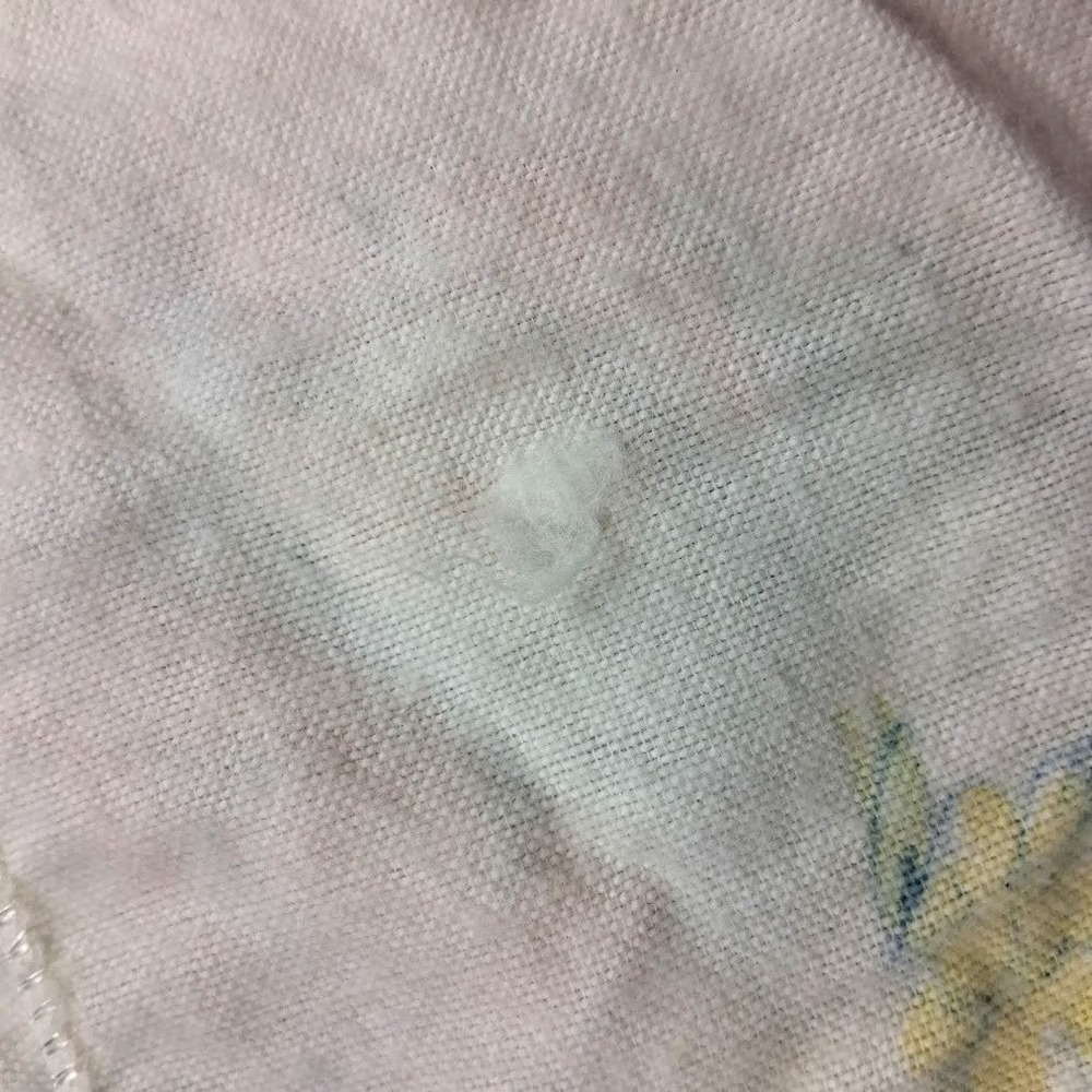 Vintage Fuzzy Baby Bear Receiving Blanket Blue Yellow Pink Beacon? White SOFT - Picture 5 of 7